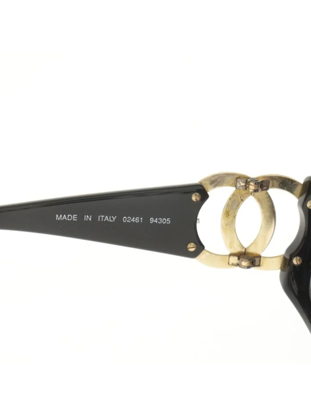 Chanel CC Logo Acetate Black Sunglasses Eyewear